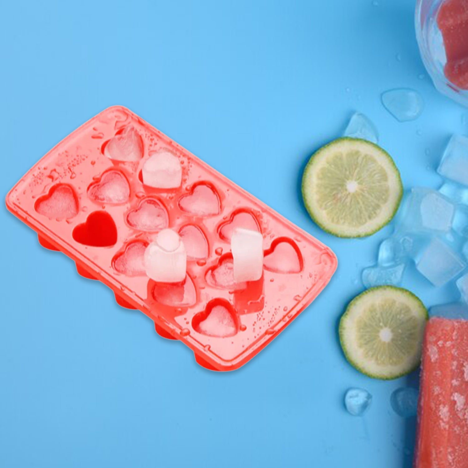 Plastic Ice Cube Tray Set (4 Pc) Plastic Ice Cube Tray Set (4 Pc)